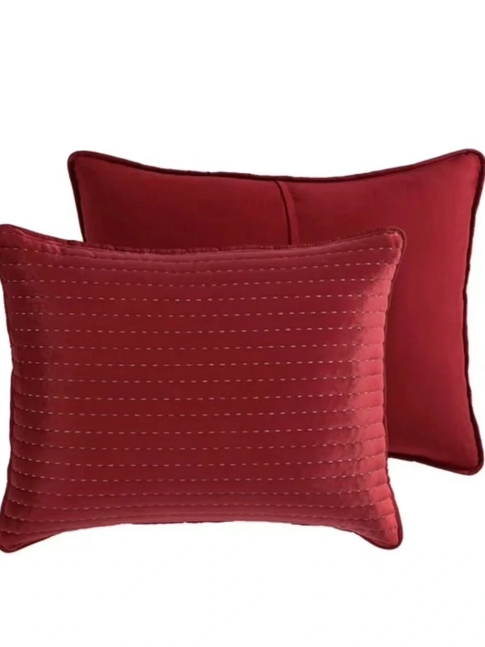 Lenox Crimson Quilted Coverlet Set